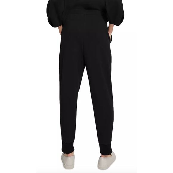 Theory Black Slouchy Double-Knit Jogger Pants - Picture 10 of 14